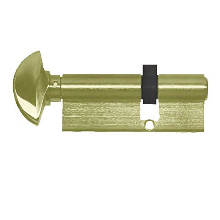 Hoppe 90A Keyed Profile Cylinder with Crescent Knob – Rustic Umber