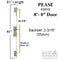 Multipoint Lock Replacement Kit for ESSVE – 8' Doors, 60mm Backset, 92mm PZ