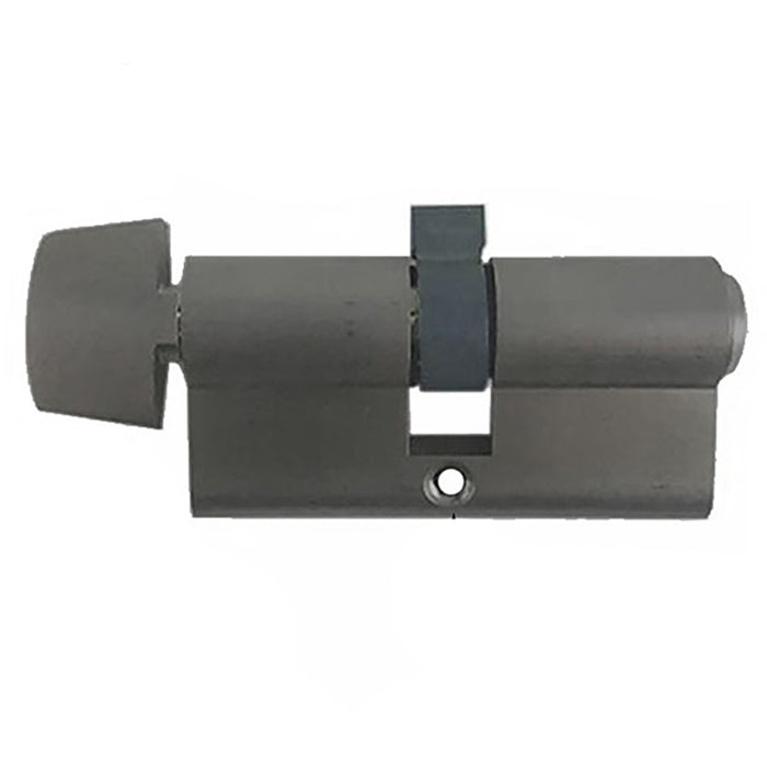 Hoppe Euro Profile Keyed Cylinder with D-Knob – 2-1/2" Housing, Schlage SC1 Keyway