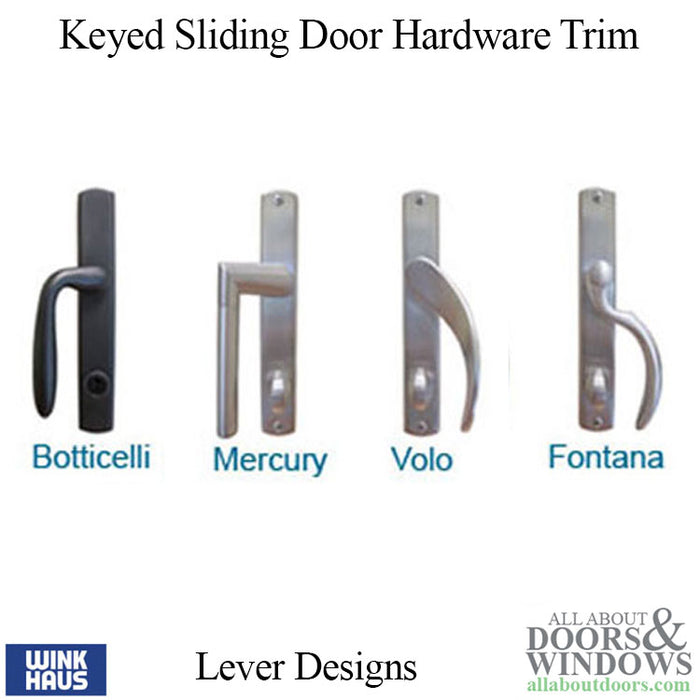 Winkhaus Botticelli Keyed Entry Trim for Sliding Patio Doors – Left Hand