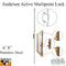Andersen Active Multipoint Lock for 6' 8" Frenchwood Hinged Doors – 50.8mm Backset, 106.4mm PZ