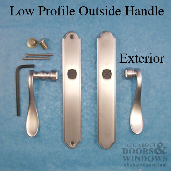 Hoppe Munchen Low Profile Lever Handle-set – Right Hand, Traditional Backplate