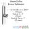 Hoppe HLS9000 Bottom Gear – Roller Version, Automatic Locking, 45mm Backset