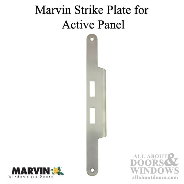 Marvin Strike Plate for Outswing French Doors – Stainless Steel
