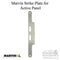 Marvin Strike Plate for Outswing French Doors – Stainless Steel