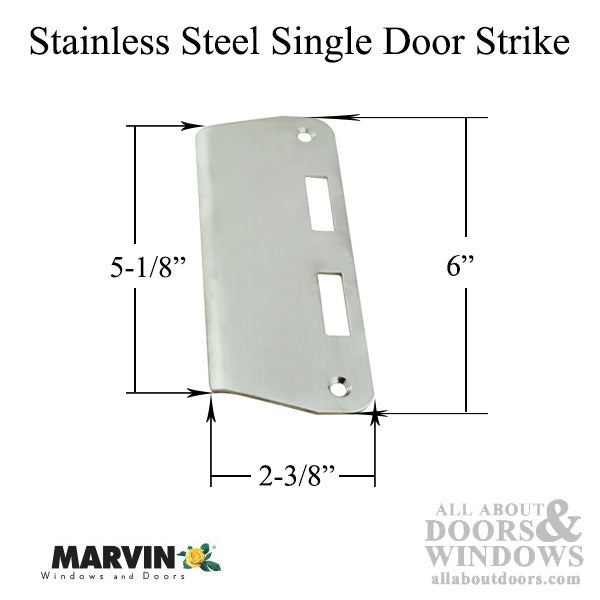 Marvin Strike Plate for Outswing Doors – Door Jamb Application