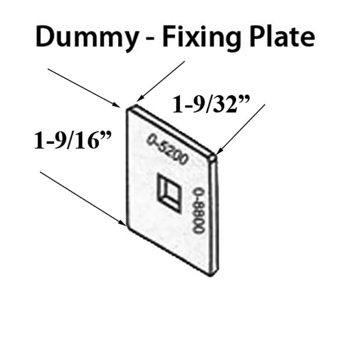 Fixing Plate for Dummy Lever Conversion – 1-9/32" x 1-9/16"