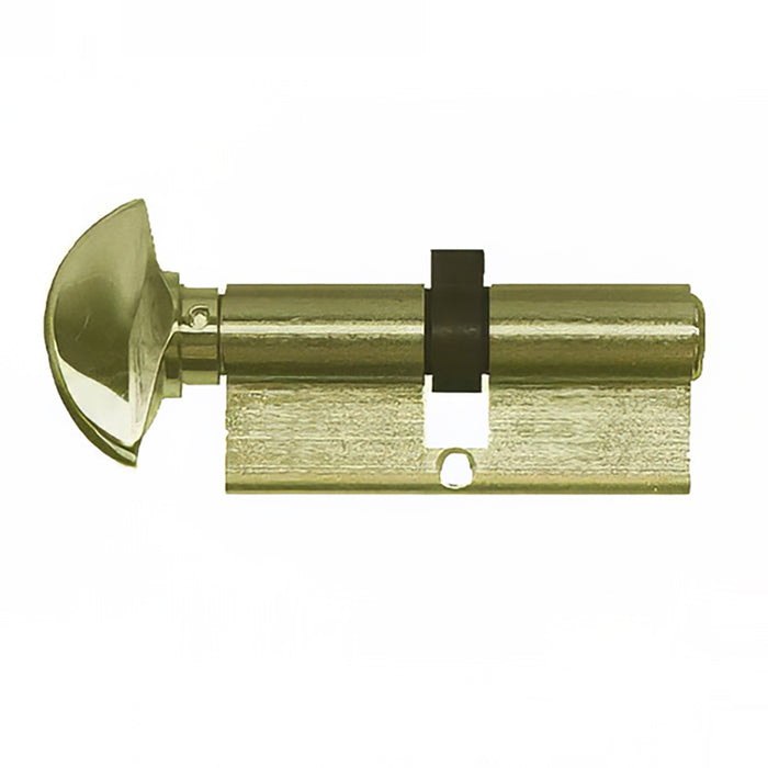 Hoppe 90° Keyed Profile Cylinder with Crescent Knob – Rustic Umber