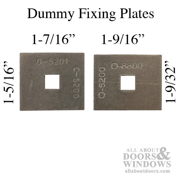 Fixing Plate for Dummy Lever Conversion – 1-9/32" x 1-9/16"