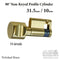 Hoppe H Cylinder with H-Knob Thumbturn – 31.5/9.5mm, Polished Brass