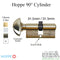 Hoppe 90° Profile Cylinder with Crescent Knob – 31.5/31.5mm, Schlage Keyway