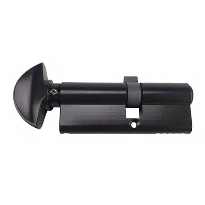 Hoppe 90-Degree Keyed Profile Cylinder with Crescent Knob – 45.5mm Inside, 35.5mm Outside