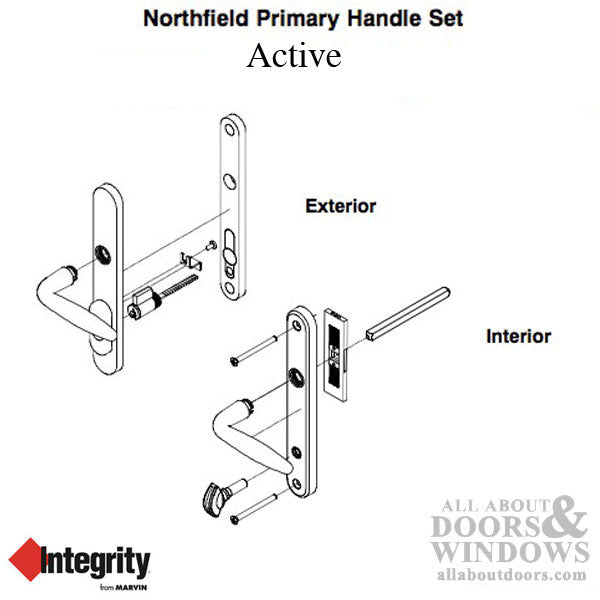 Integrity Northfield Handleset with Straight Levers – Active Keyed Entry, Schlage SC1