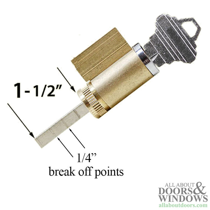 Emtek American Replacement Cylinder – Schlage SC1 Keyway, Flat Tail Piece