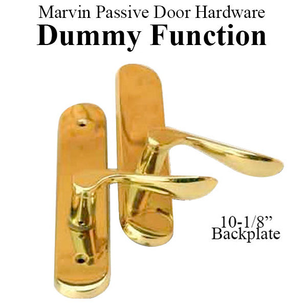 Marvin Inactive/Dummy Trim for Hinged Passive Doors – PVD Polished Brass