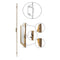 Andersen Active 3-Point Lock for 6' 11" Frenchwood Hinged Doors – 51mm Backset, 106mm PZ
