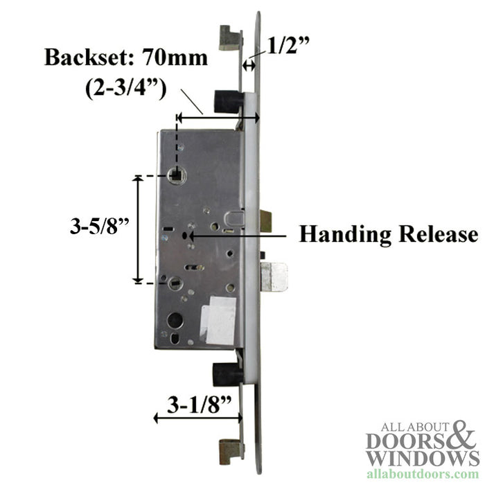 Ashland Active Multipoint Lock – 70mm Backset, Radius Faceplate
