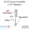 Hoppe Multipoint Lower Extension with Tongue and Shootbolt – 35mm Backset, 92mm PZ, 36" Handle Height, 24.41" Tongue