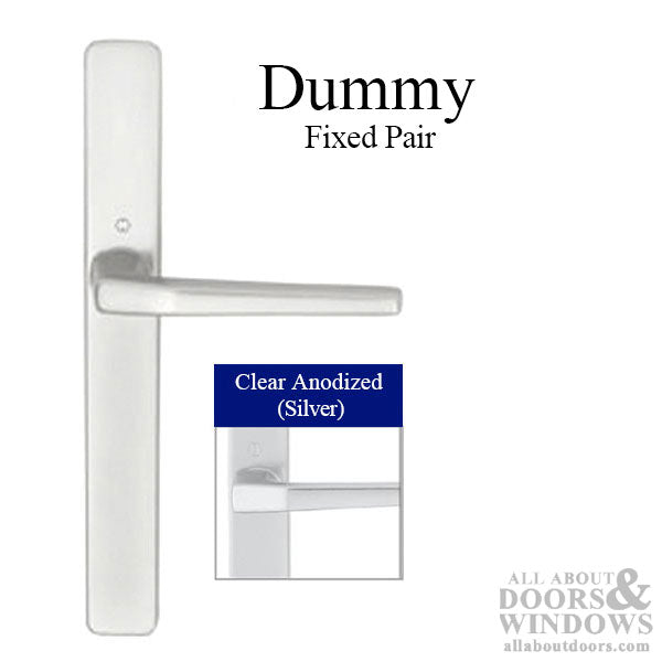 Hoppe Frankfurt Dummy Handleset for Multipoint Doors – Silver
