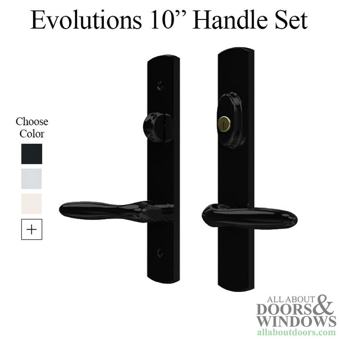 Evolutions 10" Active Keyed Handle Set for Hinged Doors – Chrome