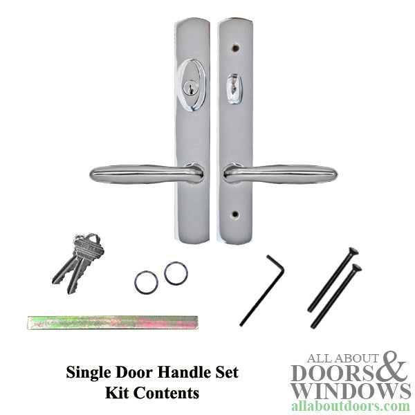 Evolutions 10" Active Keyed Handle Set for Hinged Doors – Chrome