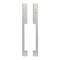 Hoppe Dallas Sliding Door Handle – Active with Key, Left Hand, Alpine Frost