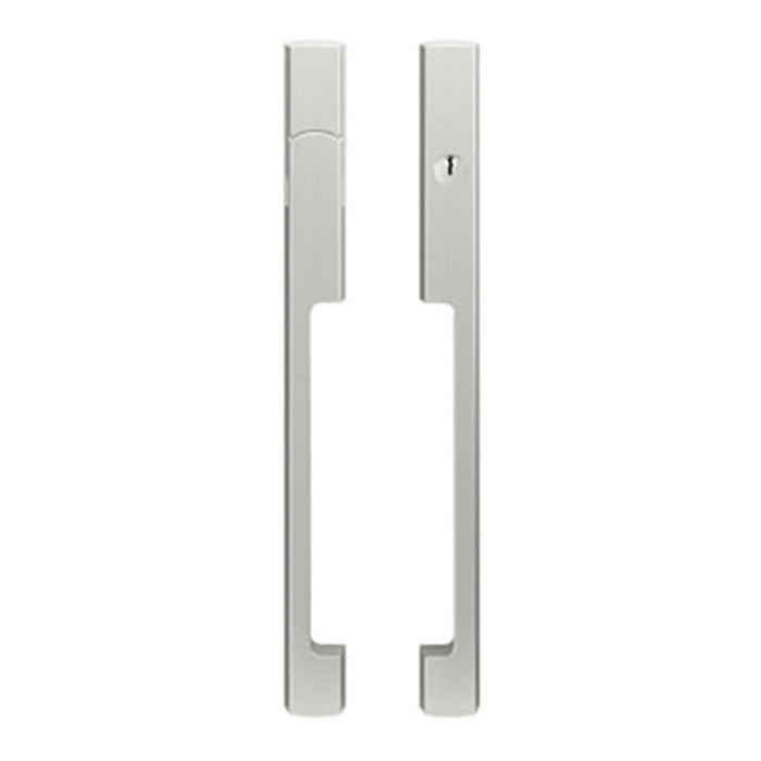 Hoppe Dallas Sliding Door Handle – Active with Key, Left Hand, Alpine Frost