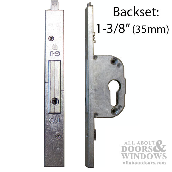 GU Mortise Lock with Cylinder Bore – 35mm Backset, 200mm PZ