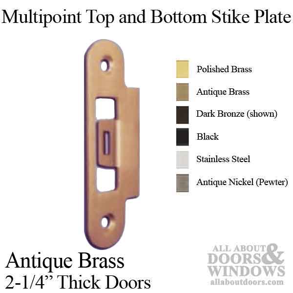 GU/Ferco Multipoint Top & Bottom Strike Plate for 2-1/4" Doors