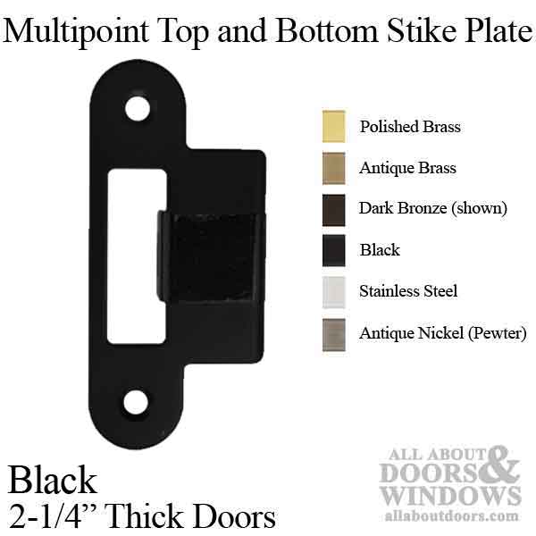 GU/Ferco Multipoint Top & Bottom Strike Plate for 2-1/4" Doors