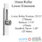 Hoppe HLS9000 Bottom Gear for Active Door – 35mm Backset, Two Roller