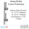 Hoppe HLS9000 Bottom Gear – 35mm Backset, Four Roller, Manual Locking