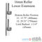 Hoppe HLS9000 Manual Locking Bottom Gear – 45mm Backset, 36" Handle Height, 4-Roller
