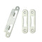 G-U / Ferco Strike Plate Kit for 1-3/4" Doors – 3-Piece, Stainless Steel