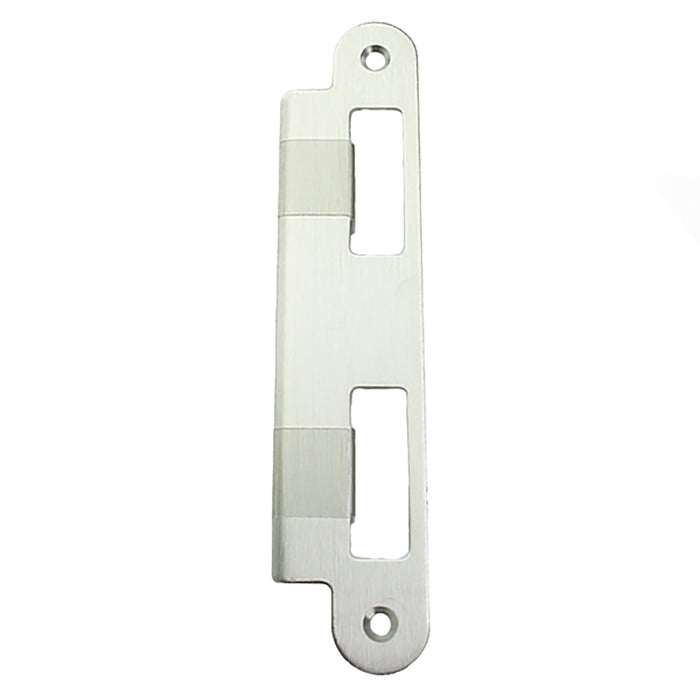 Ferco Full Lip Middle Keeper Strike Plate – 1-3/4" Door, Stainless Steel