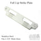 Ferco Full Lip Middle Keeper Strike Plate – 1-3/4" Door, Stainless Steel