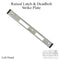 Latch & Deadbolt Strike Plate for G-U Ferco – Left Hand, 1/4" Raised