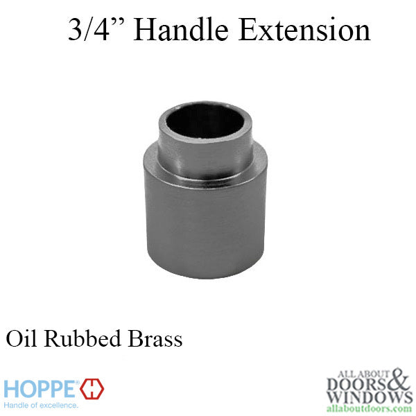 Hoppe Handle Extension for Active/Inactive Doors – Oil Rubbed Brass