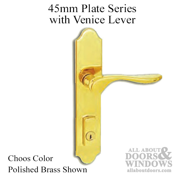 G-U Venice Inactive Handleset Trim – 45mm Plate Series, 92mm PZ