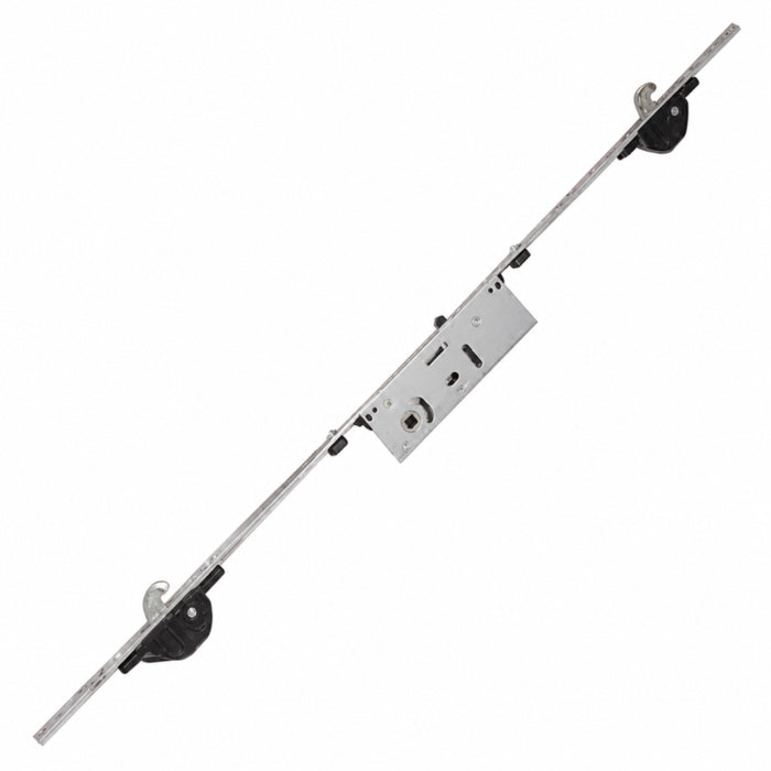 Hoppe 2-Hook Sliding Door Multipoint Lock – 30mm Backset, 20mm Faceplate