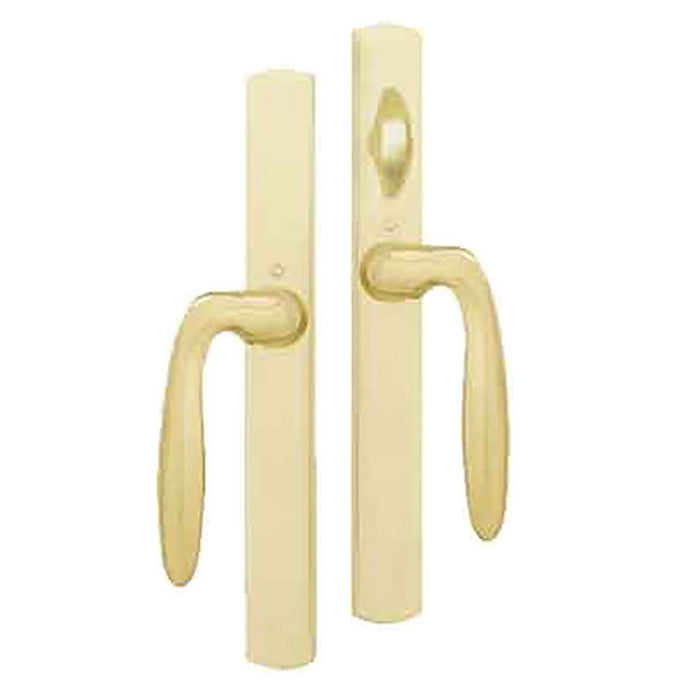Hoppe M151 Sliding Door Handleset – Non-Keyed, Resista Brass