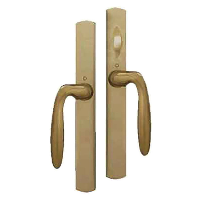 Hoppe M151 Sliding Door Handleset – Non-Keyed, Antique Brass