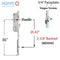 Hoppe HLS 9000 Multipoint Lock – 60mm Backset, 92mm PZ, 20mm Faceplate, 36" Handle Height