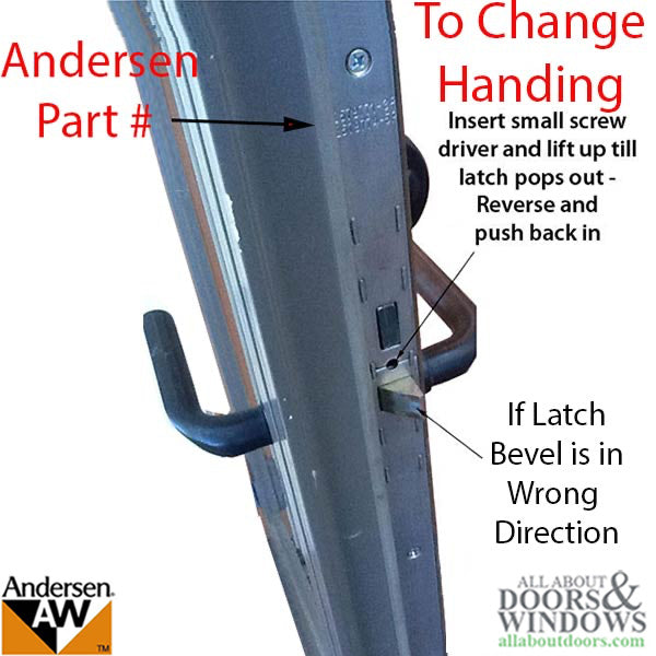 Andersen Active 3-Point Lock for 6' 11" Frenchwood Hinged Doors – 51mm Backset, 106mm PZ