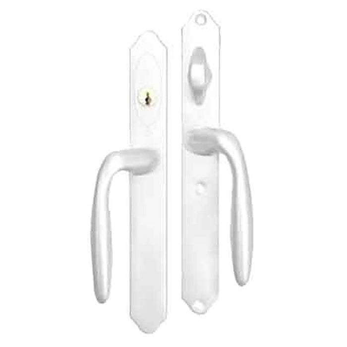 Hoppe M151 Sliding Door Handleset – Keyed, White