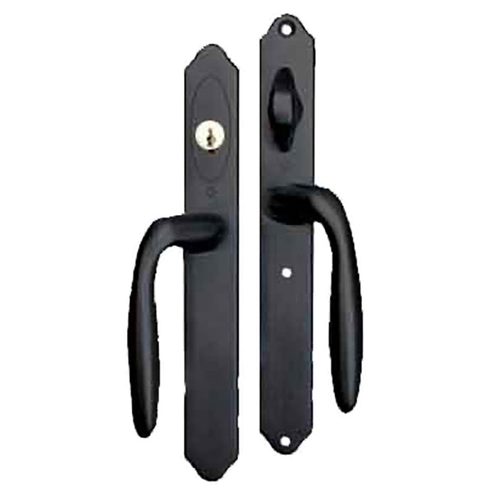 Hoppe M151 Active Sliding Door Handleset – Keyed, Matte Black