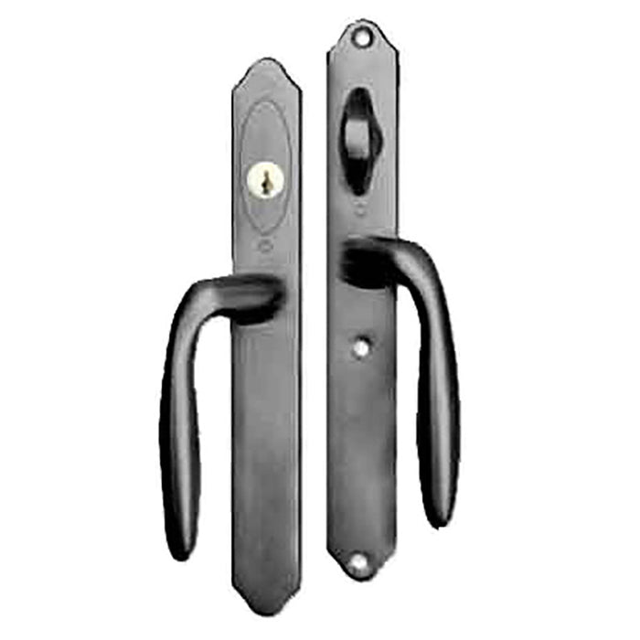 Hoppe M151VK Sliding Door Handleset – Active/Keyed, Antique Nickel