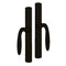 Hoppe M151VK Fixed Dummy Handle-Set for Sliding Doors – Matte Black