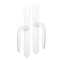 Hoppe M151 Sliding Door Fixed Dummy Handleset – White