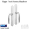 Hoppe M151VK Fixed Dummy Handleset for 2-Point Sliding Doors – Satin Nickel